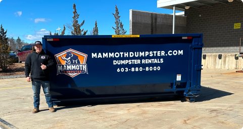 20 yard roll off dumpster from Mammoth Dumpster