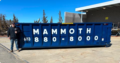 30 yard roll off dumpster from Mammoth Dumpster