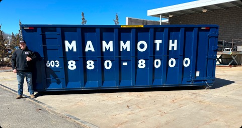 40 yard roll off dumpster from Mammoth Dumpster
